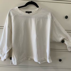 Cream sweatshirt from Banana Republic. Size small, lose fitting.